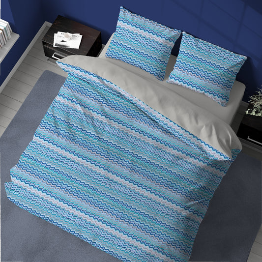 Parure Copripiumino Singolo in Cotone -Linea Quadrifoglio