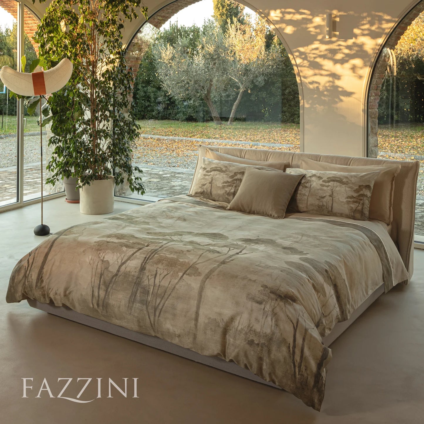 Nemora – Completo Lenzuola in Raso di Cotone by Fazzini