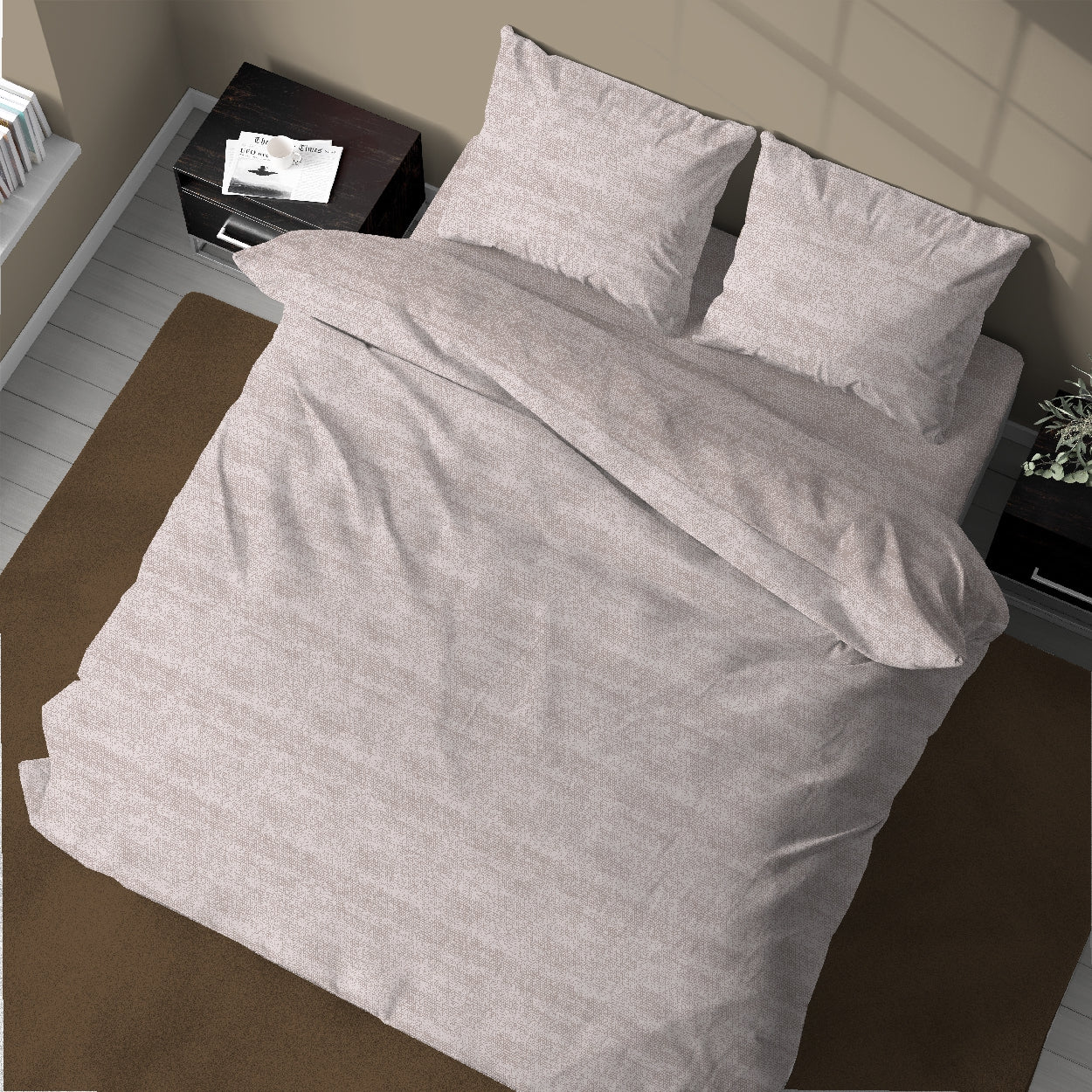 Parure Copripiumino Singolo in Cotone -Linea Quadrifoglio