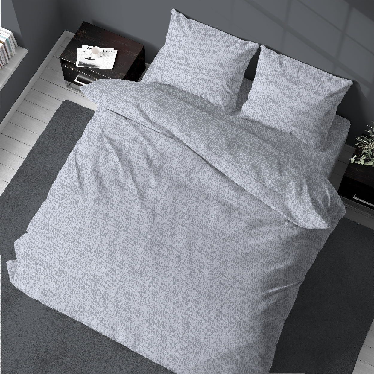 Parure Copripiumino Piazza e mezza in Cotone  - Linea Quadrifoglio