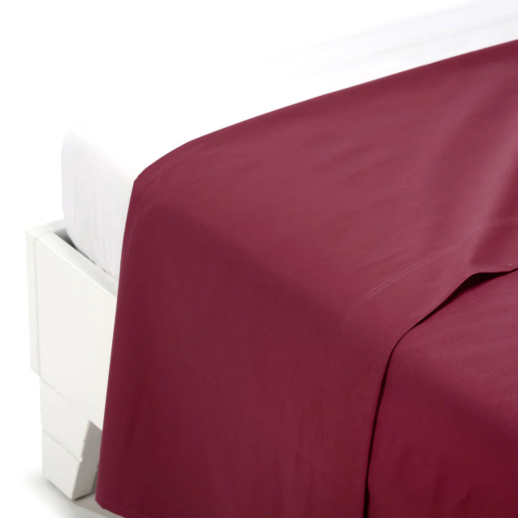 Lenzuolo Superiore in Puro Cotone Tinta Unita – Caleffi