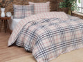 Parure Copripiumino Daunex Infinity Dis. Boston - In 100% Puro Cotone Naturale Stile Rustico Montano