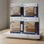 Copridivano Elasticizzato Caleffi "Textile" - In Cotone ed Elastan - No Stiro