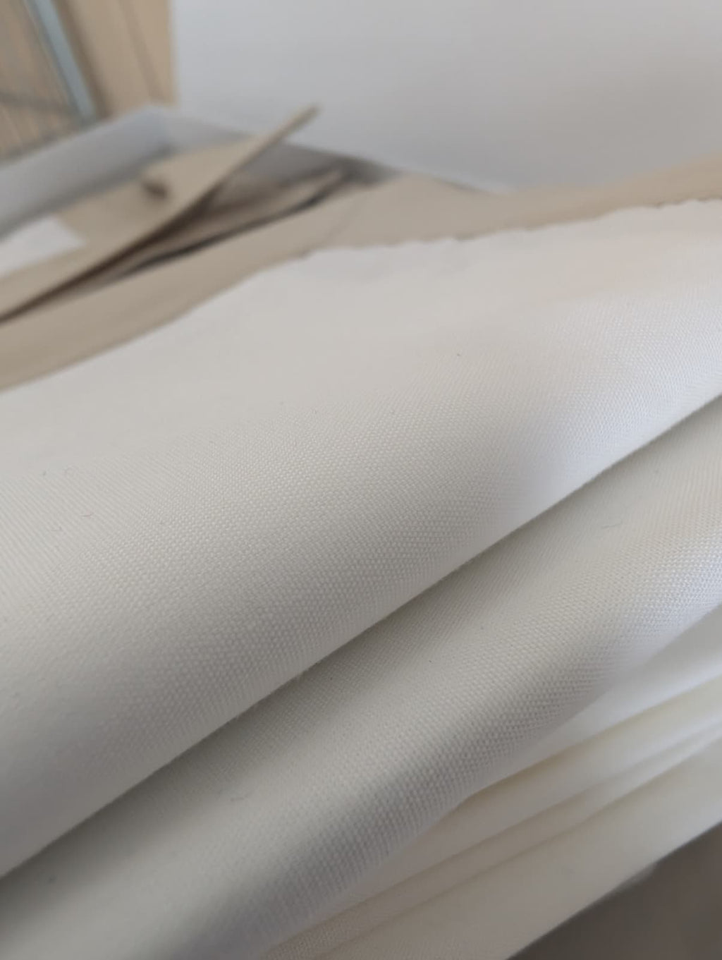Completo Lenzuola Caleffi "Sogni" - Percalle di Puro Cotone - Tinta Unita Bianco