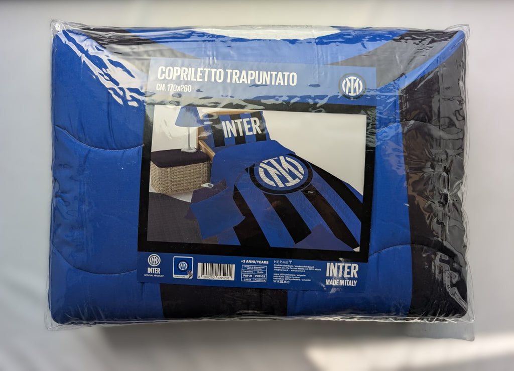 Copriletto Trapuntato Inter Official Product - Hermet - Singolo 170x260 cm