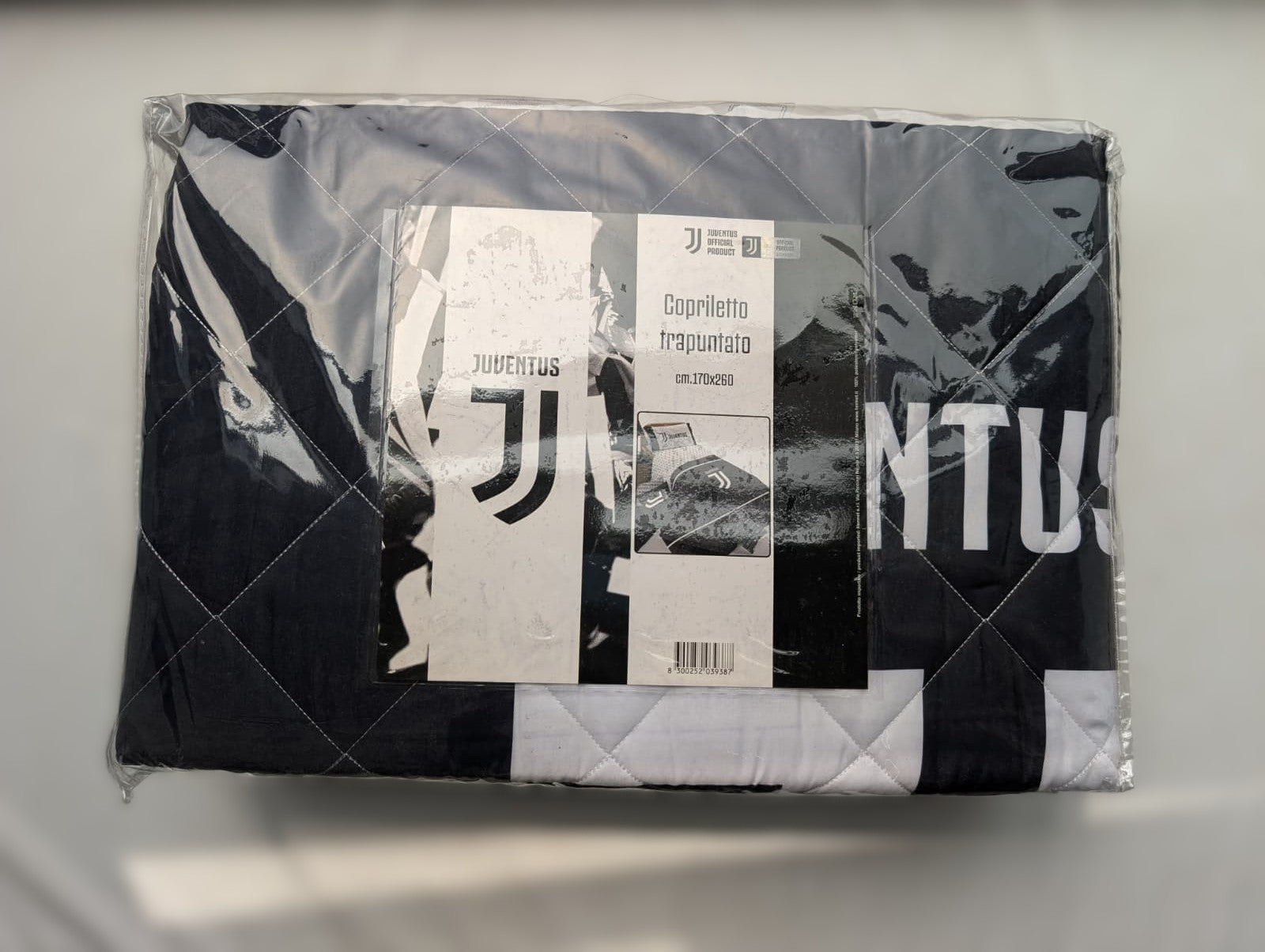 Copriletto Trapuntato Juventus Official Product - Hermet - Singolo 170x260 cm