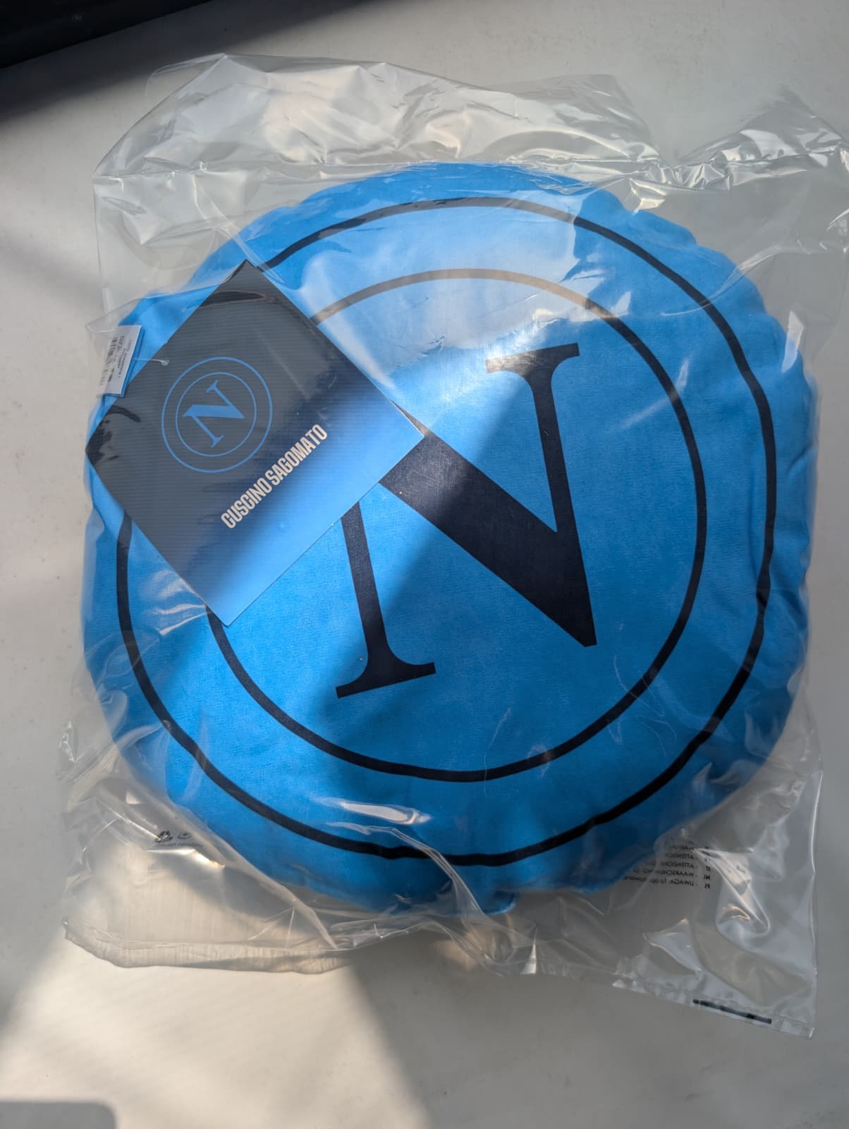Cuscino Arredo SSC Napoli Official Product - Sagomato Rotondo