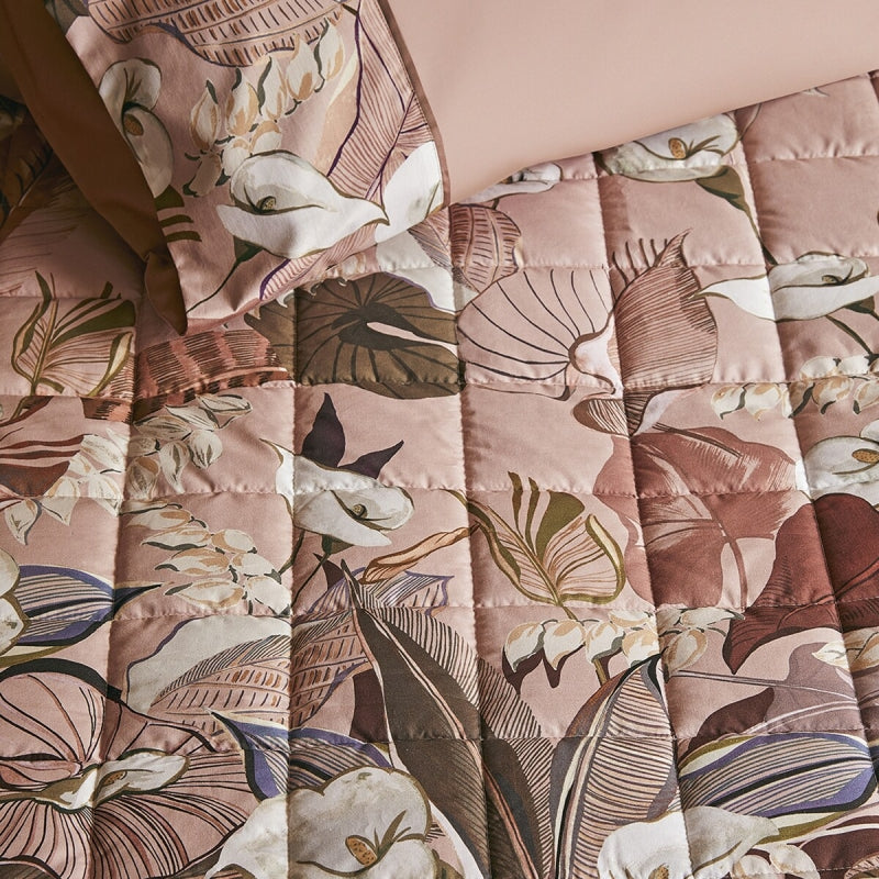 Quilt Trapuntino Matrimoniale Fazzini Calle 270x270 cm - Percalle di Cotone