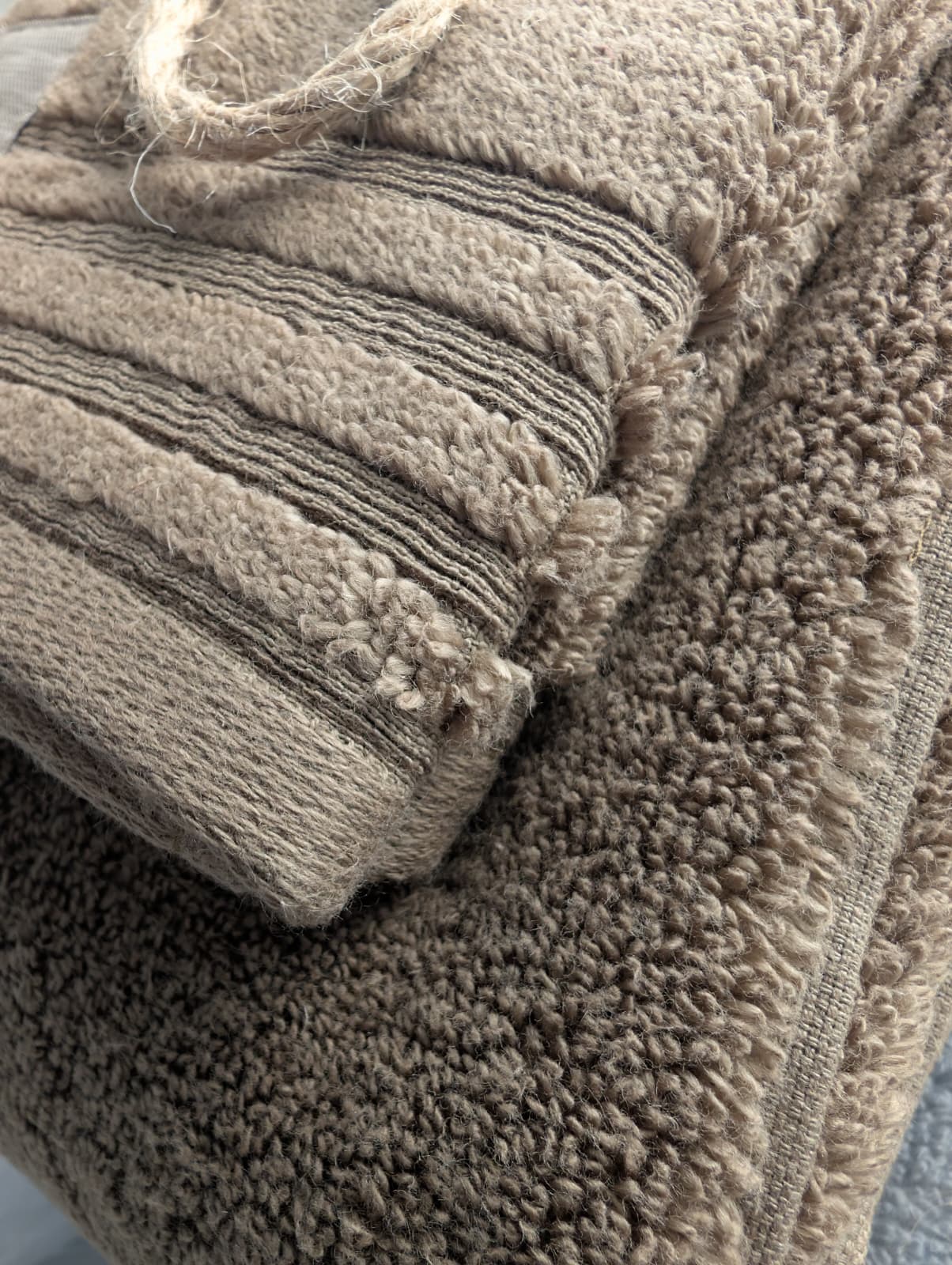 Coppia Asciugamani 1+1 Fazzini "Coccola" - Microcotone Zero Twist 550 gr/mq