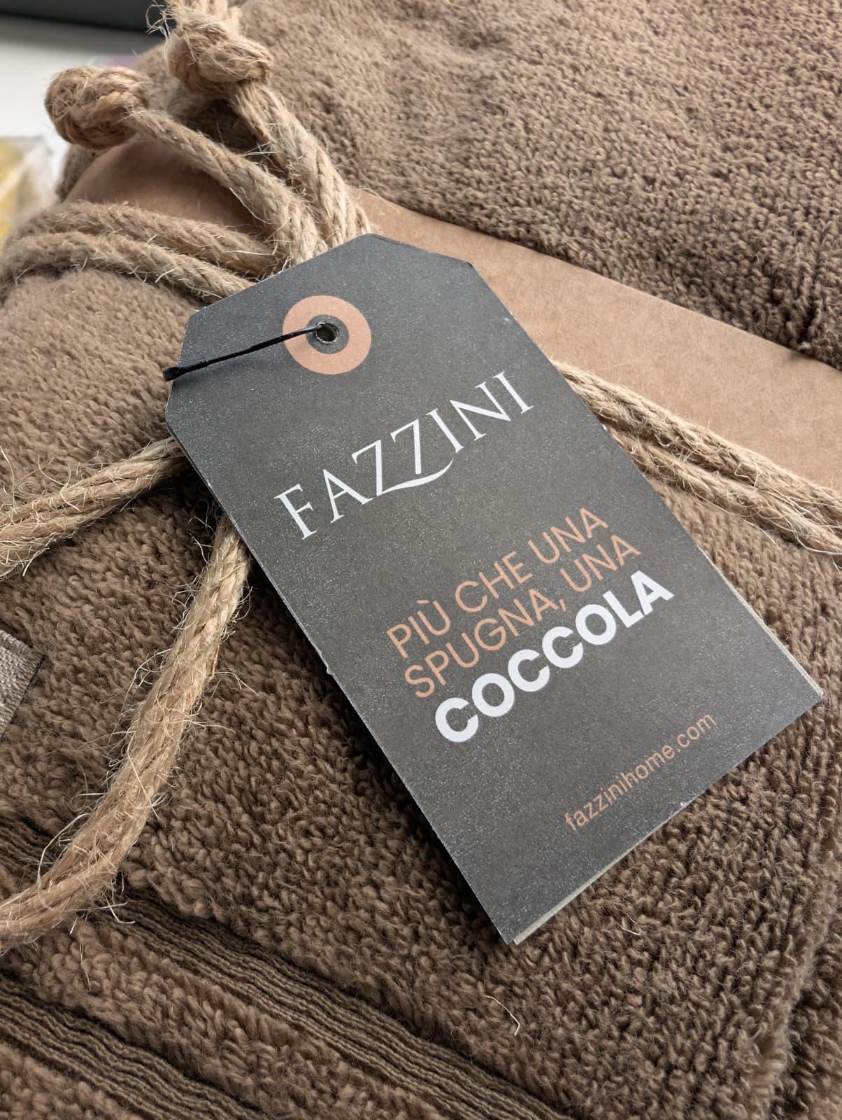 Coppia Asciugamani 1+1 Fazzini "Coccola" - Microcotone Zero Twist 550 gr/mq