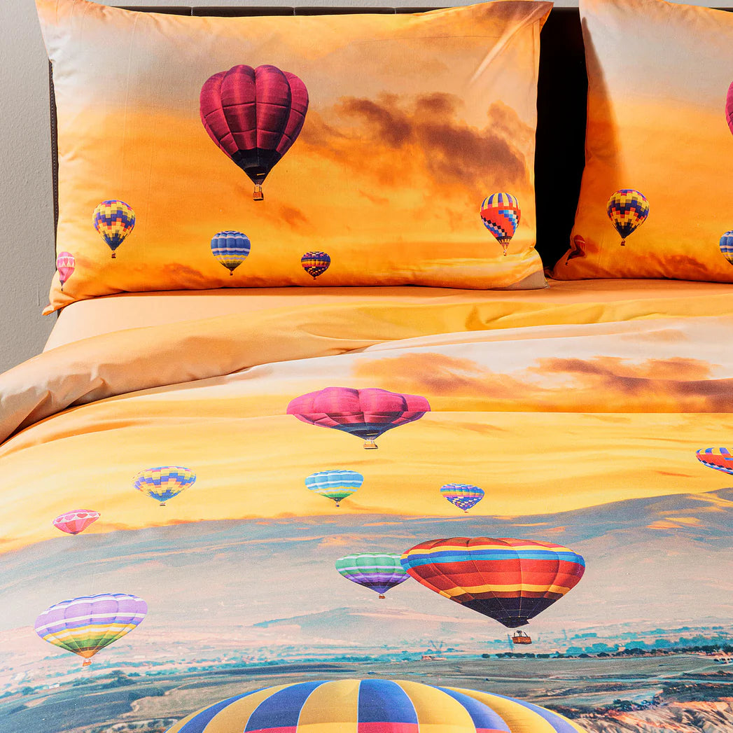 Copripiumino Matrimoniale Cappadocia – 100% Cotone – Collezione Sogni di Viaggio – Made in Italy