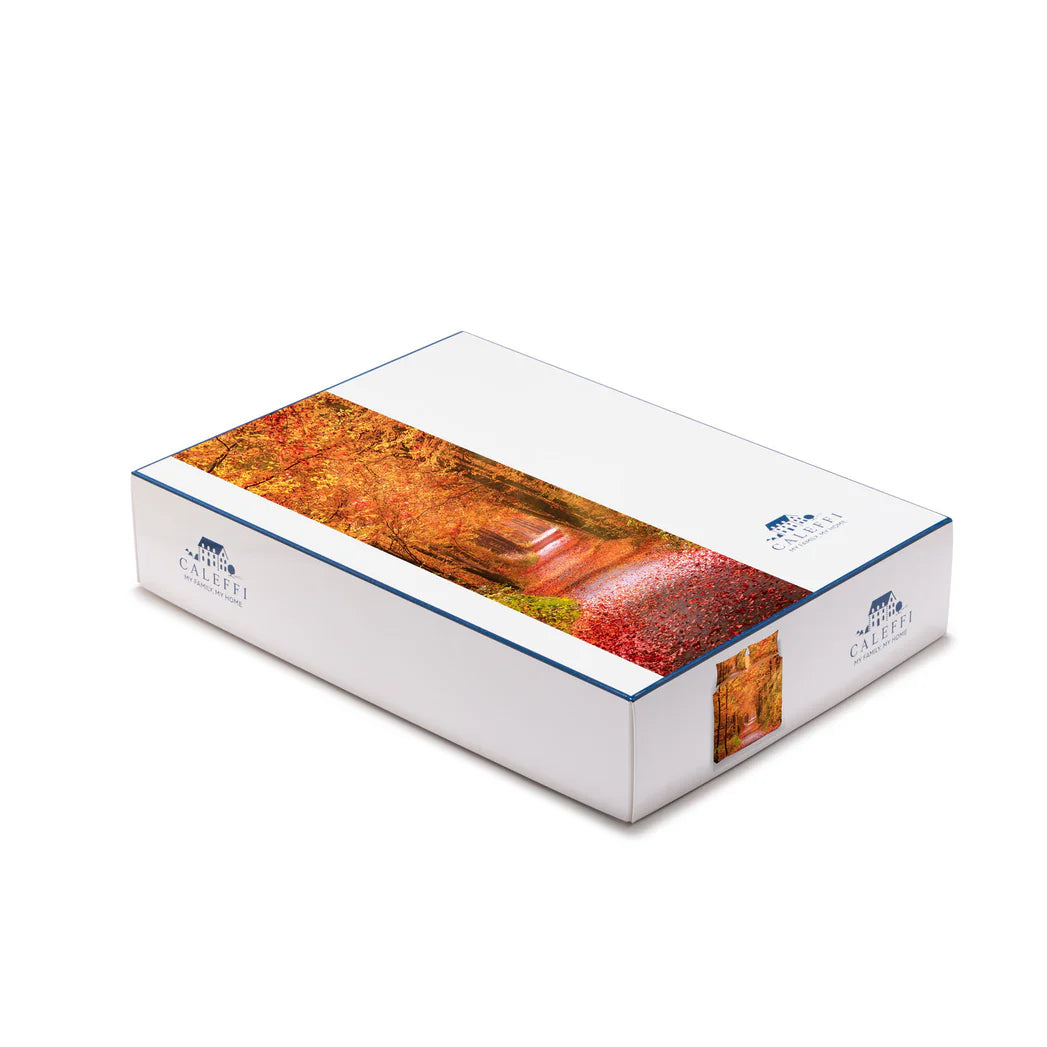 Copripiumino Matrimoniale Autumn Leaves – 100% Cotone – Collezione Sogni di Viaggio – Made in Italy