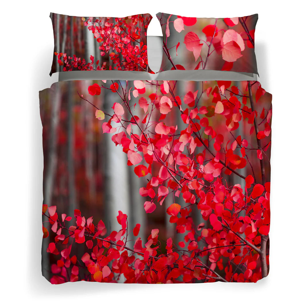 Autumn Passion - Completo Copripiumino Matrimoniale – Sogni di Viaggio – Caleffi