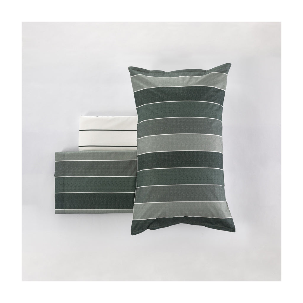Completo Lenzuola Cogal "Milk" - 100% Cotone Naturale - Effetto Copriletto