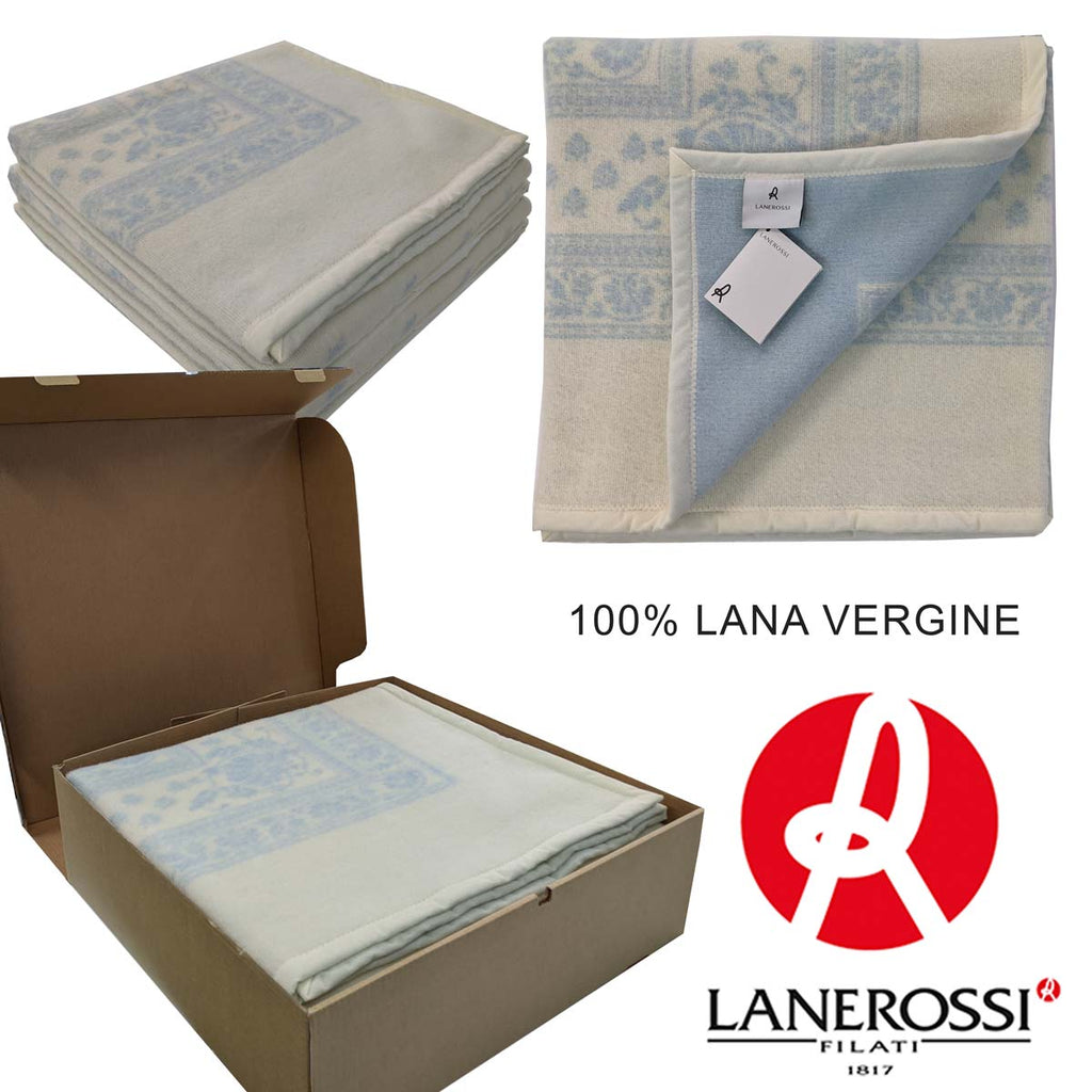 Coperta LANEROSSI Provenzale in 100% Lana Vergine - Puro Calore