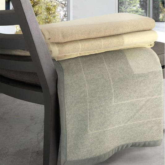 Coperta "Swan" in Lambswool di Merino Australiano - 230x250 cm - SOMMA