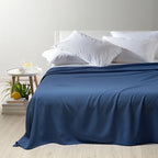 Copriletto Estivo Caleffi "Rodeo" in Cotone Panama - Tinta Unita