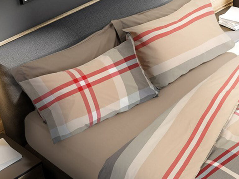 Parure Copripiumino Daunex Bolton - In Pregiato 100% Cotone Naturale Tinto in Filo