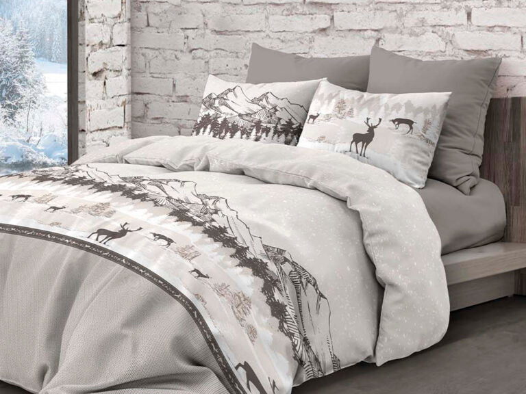 Parure Copripiumino Daunex Infinity Dis. Monterosa - In 100% Cotone Naturale