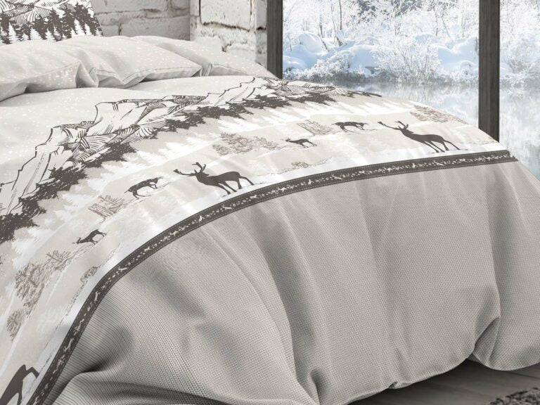 Parure Copripiumino Daunex Infinity Dis. Monterosa - In 100% Cotone Naturale