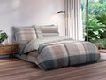 Parure Copripiumino Daunex Lancaster - In Pregiato 100% Cotone Percalle Pettinato Tinto in Filo