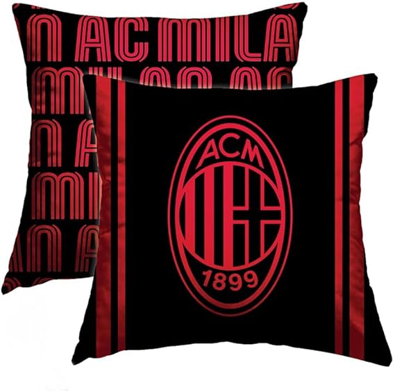 Cuscino Arredo AC Milan Official Product - Quadrato o Sagomato Rotondo