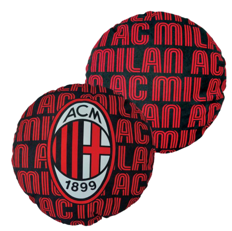 Cuscino Arredo AC Milan Official Product - Quadrato o Sagomato Rotondo