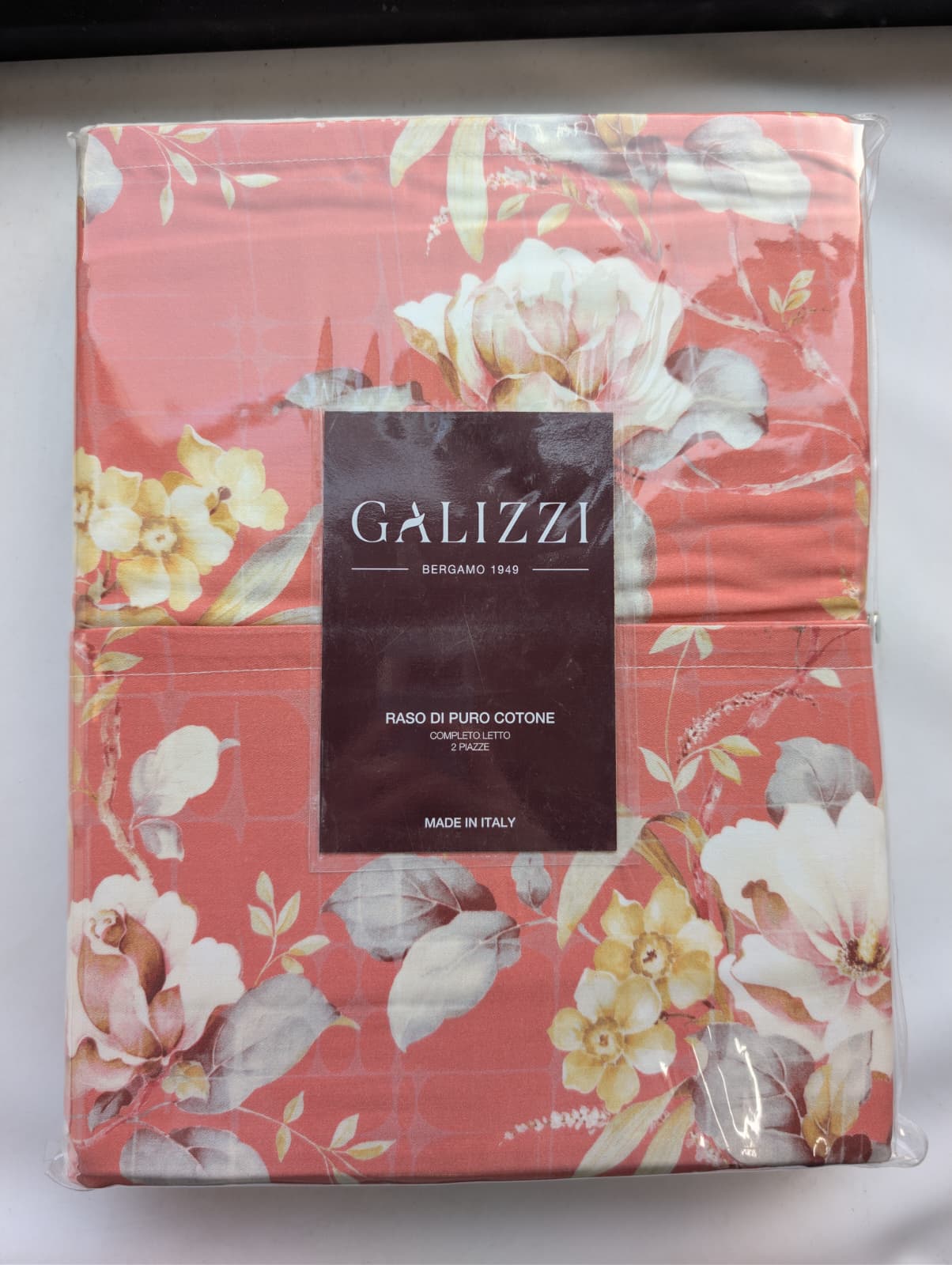 Completo Letto Matrimoniale Galizzi "Daphne" in Raso di Cotone - Stampa Digitale