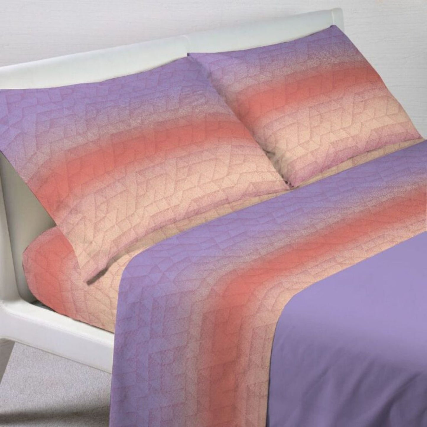 Completo Lenzuola Letto Francese Quadrifoglio