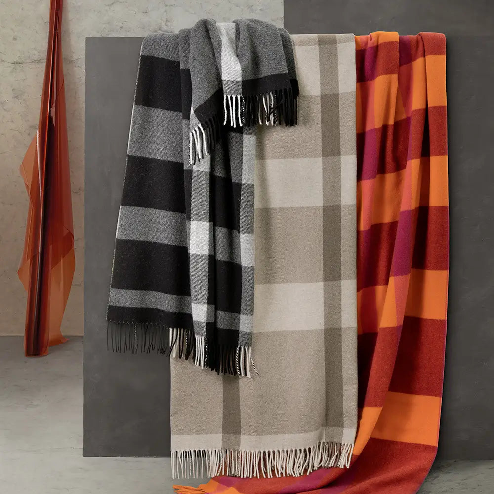 Plaid "Degradè" in 100% Lana - SOMMA