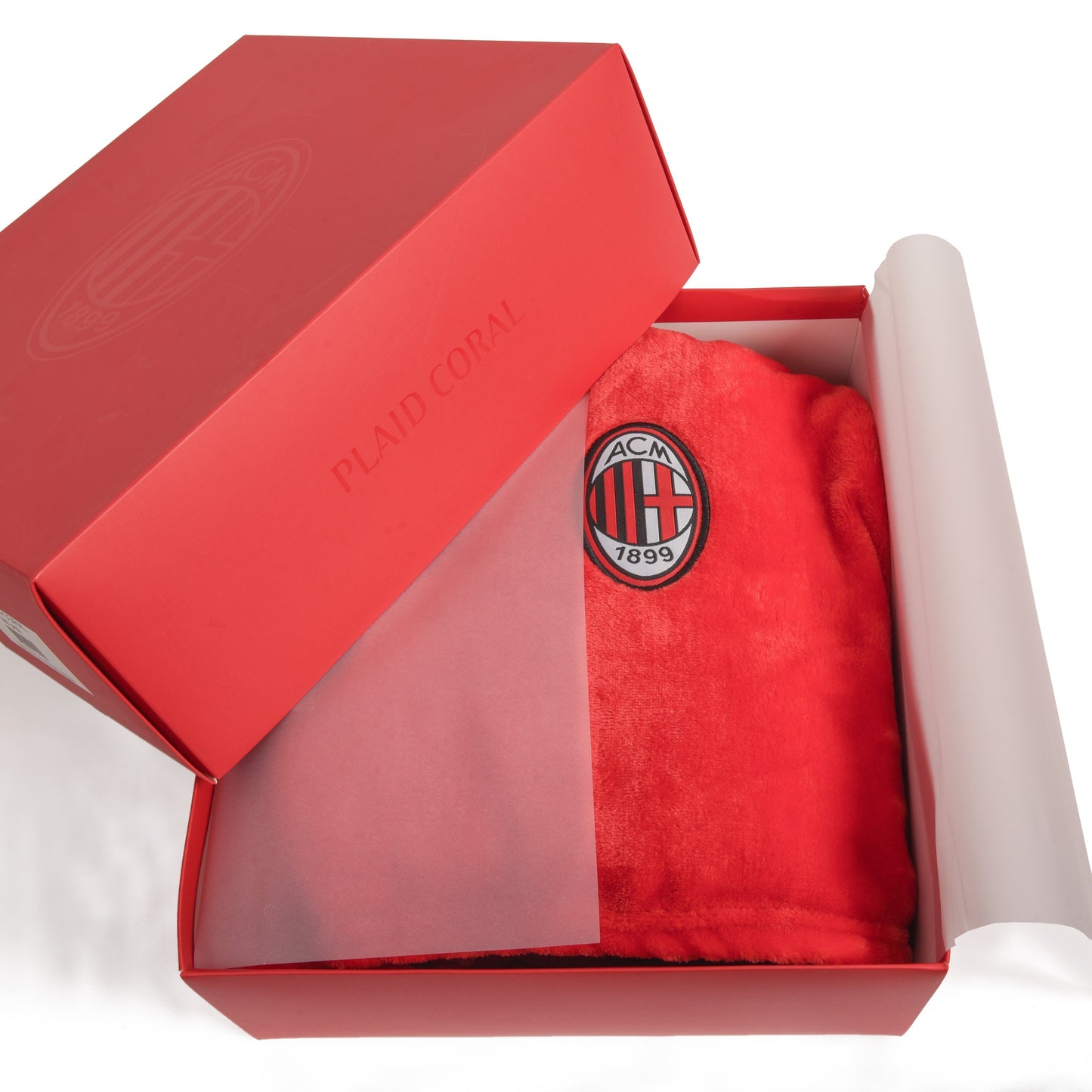 Plaid Ufficiale AC Milan – Coral Morbido 130x160 cm