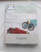 Completo Lenzuola Fazzini Tour 1 Piazza e Mezza - Percalle di Puro Cotone
