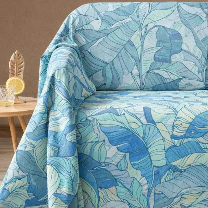 Telo Arredo Copridivano Caleffi GranDecor "Forest" - 100% Cotone