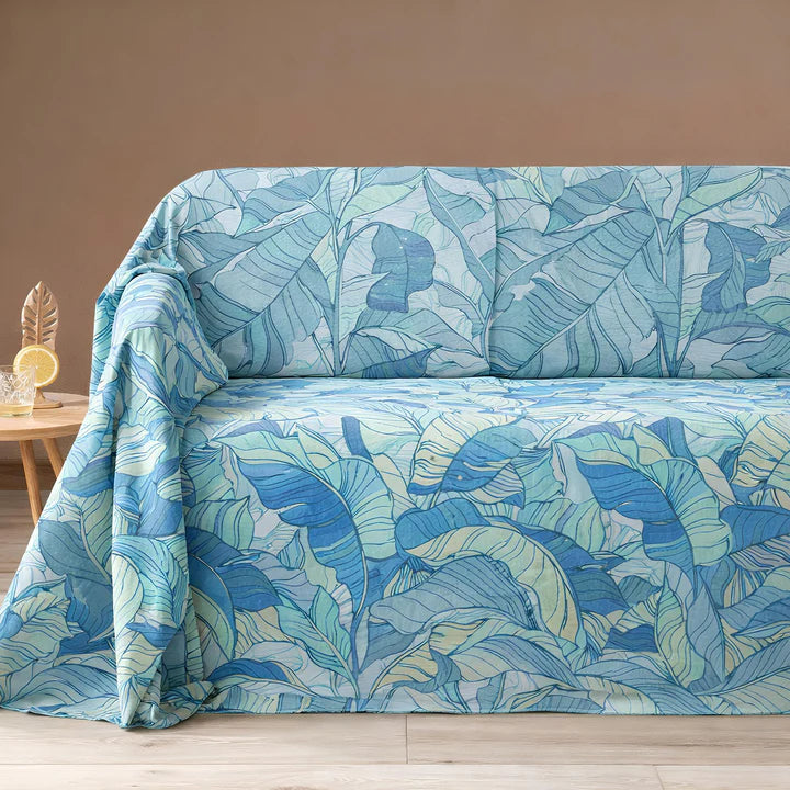 Telo Arredo Copridivano Caleffi GranDecor "Forest" - 100% Cotone