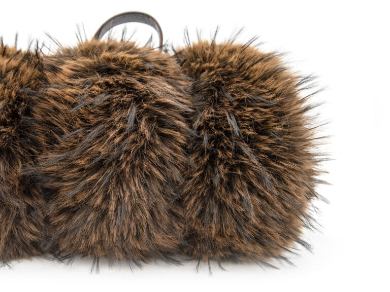 Plaid Coperta Daunex Fur Deluxe 130x160 cm - Morbida Coperta Effetto Pelliccia con Cinghia in Ecopelle
