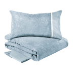 Galuchat - Completo Copripiumino Matrimoniale – 100% Cotone – Made in Italy Fazzini