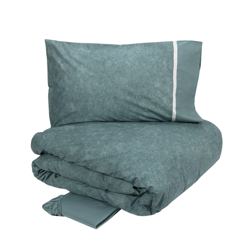 Galuchat - Completo Copripiumino Matrimoniale – 100% Cotone – Made in Italy Fazzini