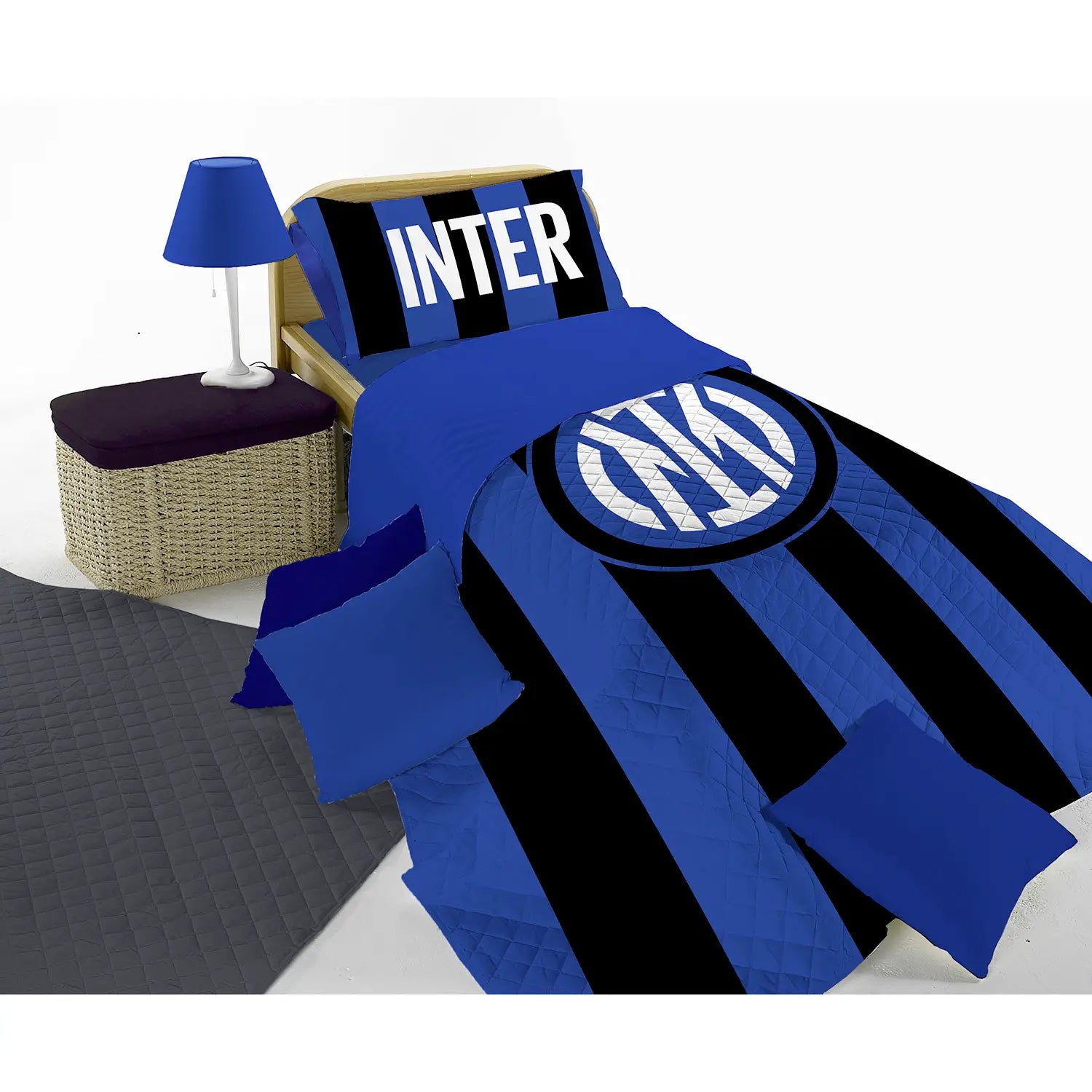 Copriletto Trapuntato Inter Official Product - Hermet - Singolo 170x260 cm