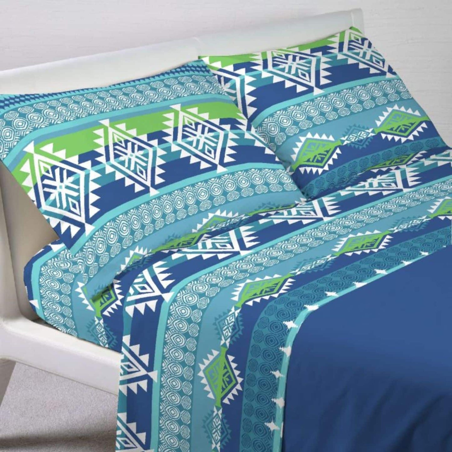 Completo Lenzuola Piazza e mezza Quadrifoglio