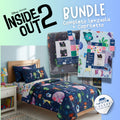 BUNDLE: Set Letto Completo Inside Out 2 Caleffi - Lenzuola + Copriletto Trapuntato