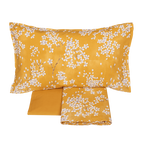 Completo Lenzuola Fazzini "Kimono" - Percalle con Sovrastampa in Lacca - Matrimoniale