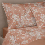 Completo Lenzuola Fazzini "Kimono" - Percalle con Sovrastampa in Lacca - Matrimoniale