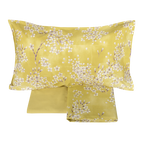 Completo Lenzuola Fazzini "Kimono" - Percalle con Sovrastampa in Lacca - Matrimoniale