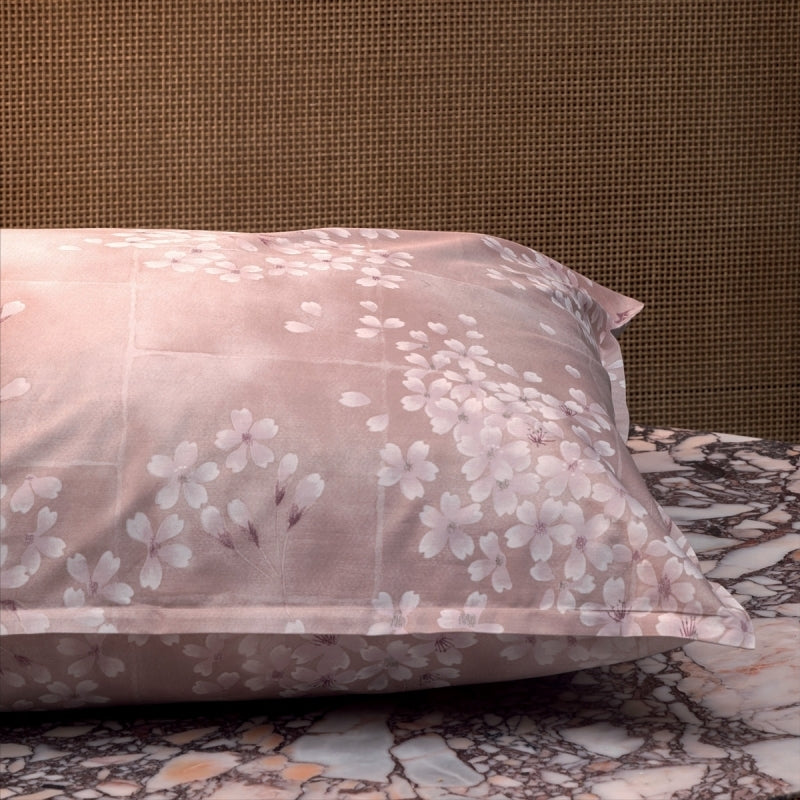 Completo Lenzuola Fazzini "Kimono" - Percalle con Sovrastampa in Lacca - Matrimoniale
