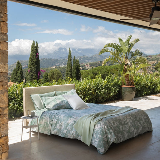 Kimono - Parure Copripiumino  Matrimoniale– 100% Cotone – Stile Orientale – Made in Italy - Fazzini