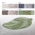 Tappeto Sagomato Home Philosophy "Number One Leaf" - 55x110 cm - Antiscivolo Geko Grip