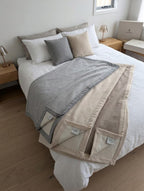 Coperta LANEROSSI "Fiordiloto" in Lana Merinos e Cashmere 250x220