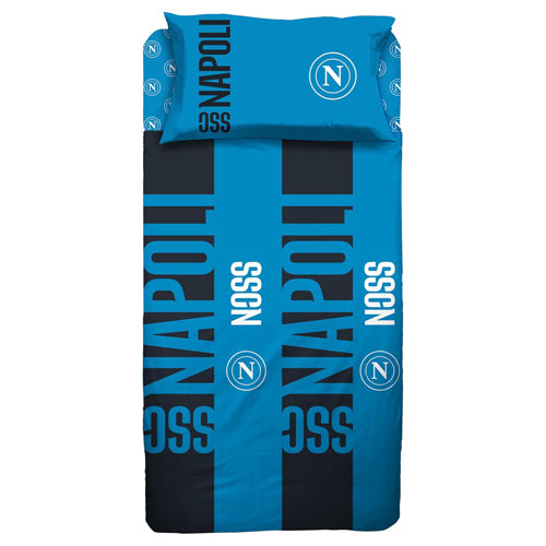 Completo Lenzuola SSC Napoli Official Product - Hermet - Letto Singolo 1 Piazza