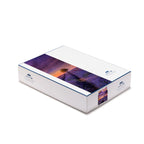 Completo Lenzuola Copriletto Matrimoniale  - Sogni di Viaggio "Lavander Sunset" by Marco Carmassi - Caleffi