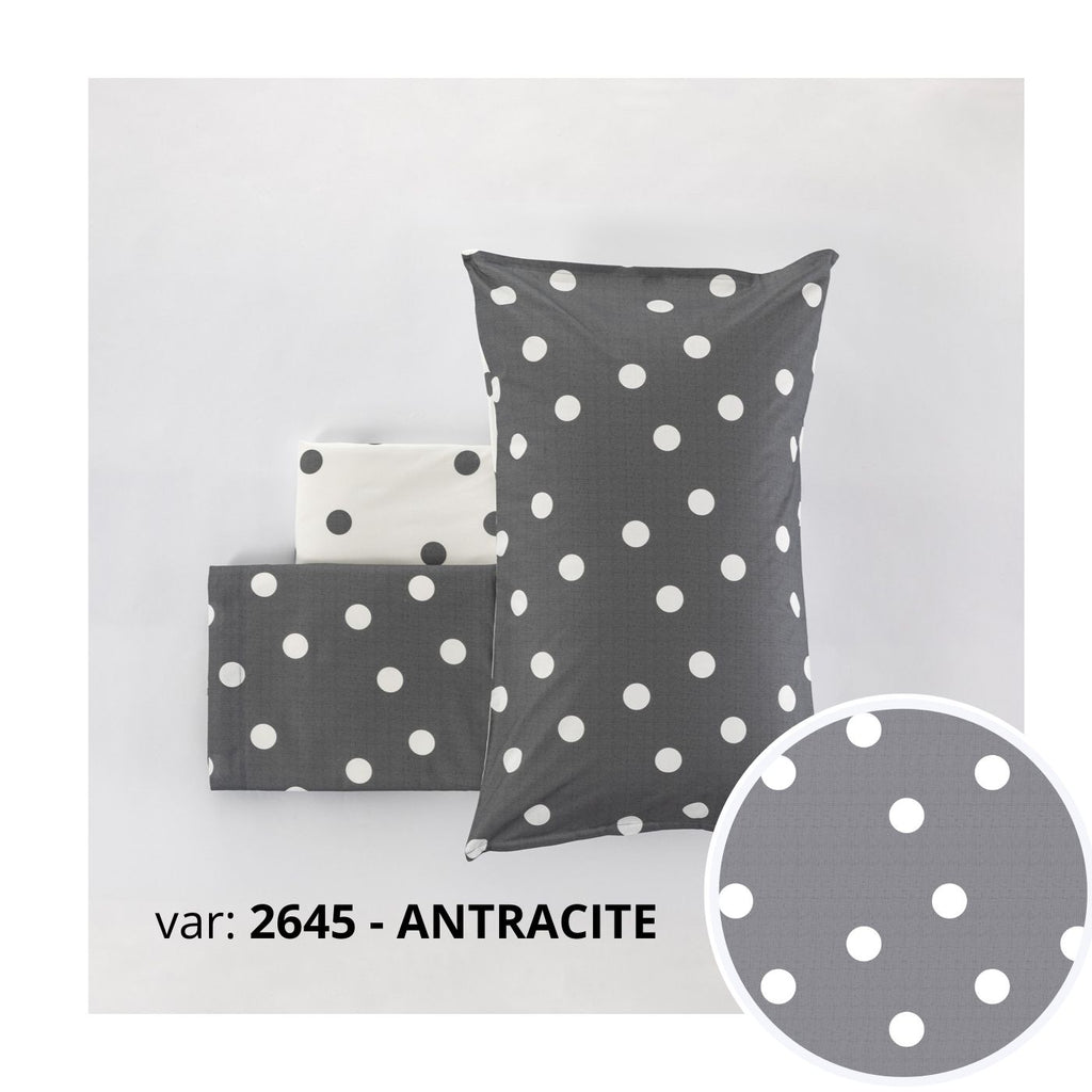 Completo Lenzuola Cogal "Milk" - 100% Cotone Naturale - Effetto Copriletto